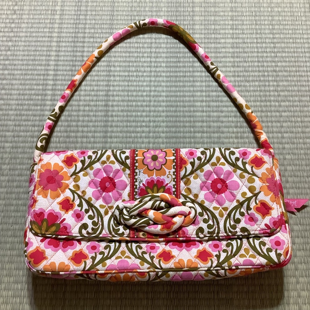 Vera Bradley Retired Folkloric Knot Just a Clutch Shoulder Bag Purse